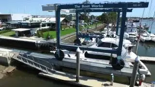 100 tonne Travelift at The Boat Works Gold Coast Australia
