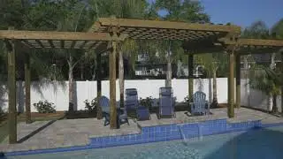 Poolside Pergola