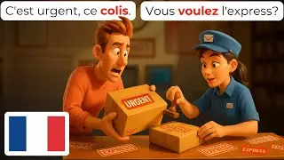🇫🇷 Овладейте французским на почте в 15 разговорах | A1-A2 | Учите Лёгкий Французский для Начинающих
