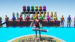 GTA 5 Epic Ragdolls: RED SPIDERMAN VS RED MINION VS SPIDERMAN (Euphoria Physics & Funny Fails) Eps.4