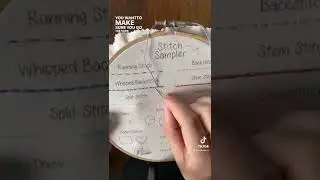 Whipped Backstitch tutorial