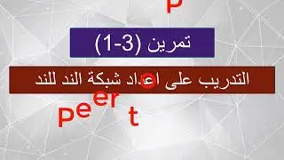 الصف الثاني المهني / شبكات الحاسوب / الفصل الثالث الدرس الثاني - التدريب على اعداد شبكة الند للند