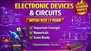 Electronic Devices & Circuits R25 | Exam-Ready Concepts & Problems