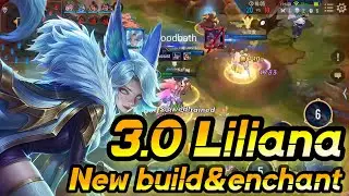 3.0 Liliana new build & best poke enchantment🎤Full commentary🎙️ | Arena Of Valor | ROV | Li&ecirc;n Qu&acirc;n