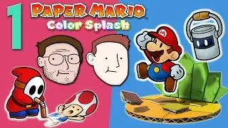 SHY GUY SUCKS TOAD DRY - Paper Mario Color Splash Ep 1 - Pixel Party