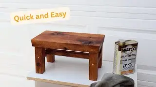 How To Build A Stool - Quick and Easy