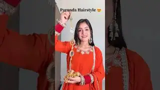 Mirror Paranda Hairstyle 😍✅ #hairstyle #hairhacks #viralshorts #trendingshorts #trending #ytshorts