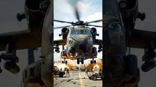 Mega Military Helicopter Landing &ndash; 50&times; Colossal IMAX Cinematic Scene | Ultra Realistic Rotor Wash