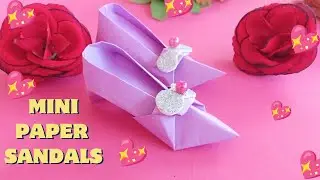 DIY Paper Mini Sandals| How To Make Doll Shoes 👠