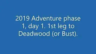 2019 Adventure Day 1 - West Columbia SC to Crossville TN