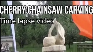 STIHL Chainsaw cherry carving by Beeldighout.