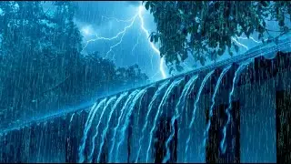 Heavy Rain Sounds with Thunder at Night for Deep Sleep, Insomnia Relief, and Instant Relaxation 🌧️⚡😴