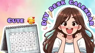 Cute DIY Desk Calendar💕🥰#easy #craftideas #calendar #diy 