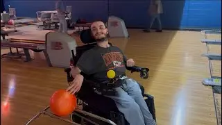 Watch me prove that a disabled man can go bowling even though he might not be very good ￼