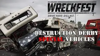 Wreckfest - Demolition Derby: Special Vehicles only - PS4 Pro Gameplay [1080p/30fps capture]