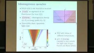 Dr. Jacopo Viti | Inhomogeneous quenches and arctic curves in fermionic systems