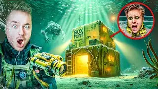 SAVING LOGAN From UNDER WATER SPY BASE! He's TURNING Into A POND MONSTER!