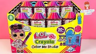 ASMR Full Case LOL Surprise Crayola Color Me Studio! 40 Minutes of LOL Surprise! NO TALKING NO MUSIC