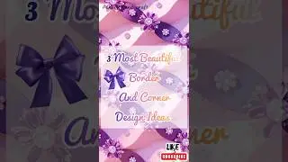 3 Frontpage border design ideas for project easy and beautiful/Border design idea for school project