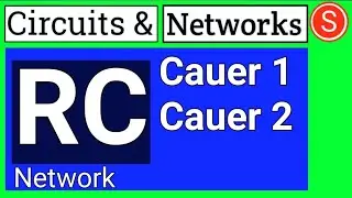 Cauer form 1 and 2 | RC network