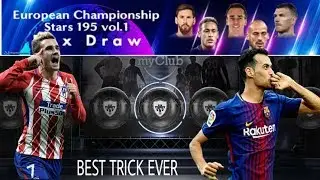 😀(100% WORKING TRICK )European Championship Stars 195 vol.1 Pack Opening - Pes 2018 Mobile