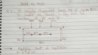 TYPES OF LOAD AND  BASED  NUMERICALS || ENGINEERING MECHANICS || DBATU UNIVERSITY.