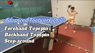 Advanced Footwork Drills: Table Tennis Practice 