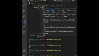 #shorts ||python || Hello World || Print Function
