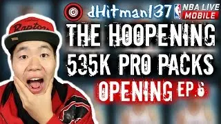 The Hoopening Series Ep. 6 -  Best Pack Luck Ever - Nba Live Mobile Pack Opening