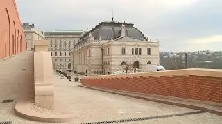 Helyreállították a Csikós udvart és a Hunyadi udvart összekötő Hauszmann-rámpát a Budai Várban