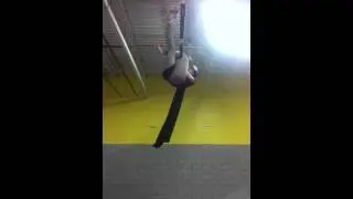 ShanMonster aerial silks practice