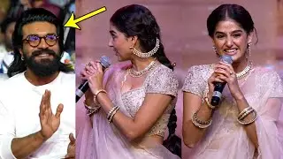 Actress Anaswara Rajan Speech @ Champion Trailer Launch | Roshan | Pradeep Advaitham | Filmylooks
