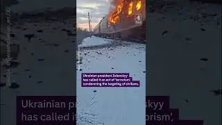 Train drone attack kills five in Ukraine
