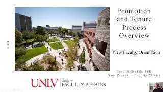 2021 New Faculty Orientation: Promotion and Tenure Process - Pt. 4: Application Process & Resources