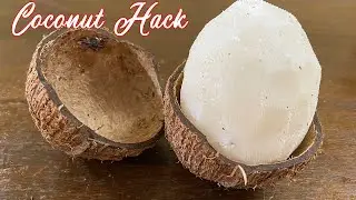 How to Remove COCONUT Flesh from Shell | Secret Removal Coconut Flesh