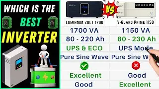 Best Inverter 2023⚡Luminous vs V-Guard Inverter⚡Best Inverter for Home 2023