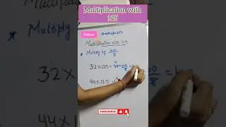Multiplication with 125 #shorts #youtubeshorts #videoshorts #maths #vedicmath #multiplicationtrick