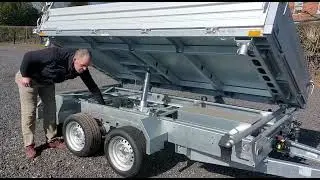 Humbaur 10ft 3 Way Tipping Trailer - Axles Wheels And Carrying Weight