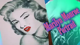 MARILYN MONROE PORTRAIT || PENCIL SKETCH || MAGIC BRUSH🖌️