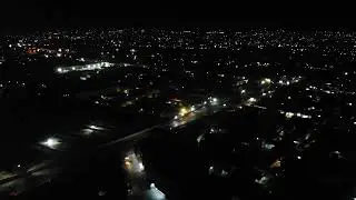 Aerial View of Quetta city at night using a Drone!
