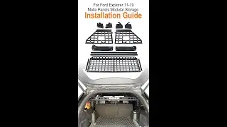 Installation Guide for 2011-2019 for Ford Explorer Molle Panels Storage Modular System