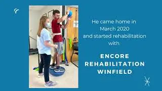 Tyler Upton making progress at Encore Rehabilitation-Winfield   Nov 2021