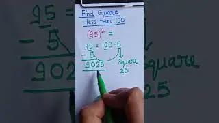 trick to find out square less than 100