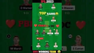 pbks vs dc dream11 prediction || pbks vs dc dream11 Team | dc vs pbks dream11 #ipl #ind #shorts