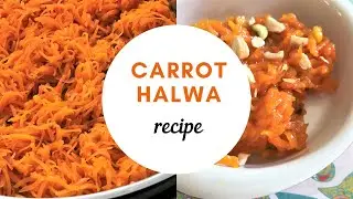 Easy CARROT HALWA RECIPE ( for kids ) - Gajar ka halwa recipe with cream