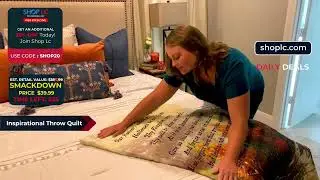 Inspirational Throw Quilt - ShopLc.com PRICE SMACKDOWN - You Save 79% Today!