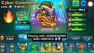 Playing with LEGENDARY AND HEROIC CHARACTERS 😱🔥 / Headball 2 #football #gameplay 