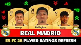EA FC 25 | REAL MADRID WINTER RATINGS UPGRADES & DOWNGRADES! 😱🔥ft. Bellingham  , Asencio, Rodrygo