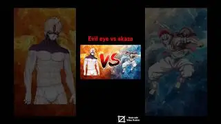 Evil eye vs akaza ai fight #deathbattle #dandadan #demonslayer