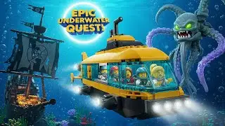 EPIC LEGO UNDERWATER QUEST &ndash; Submarine, Treasure & Kraken Battle!